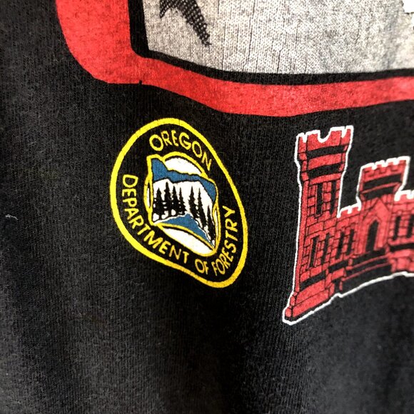 Vintage Oregon Mile Post 255 Fire Forestry T Shirt Size Large - Picture 4 of 6
